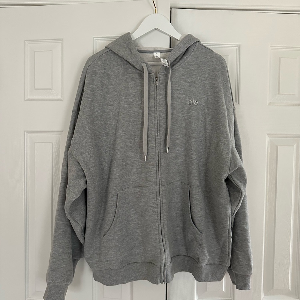 ALO Yoga Heather Gray Hoodie